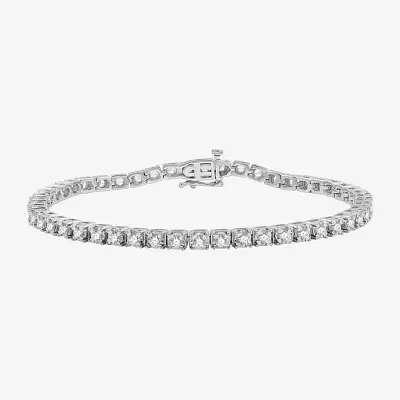 2 CT. T.W. Lab Grown Diamond Sterling Silver 7.5 Inch Tennis Bracelet