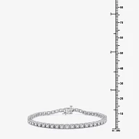 2 CT. T.W. Lab Grown Diamond Sterling Silver 7.5 Inch Tennis Bracelet