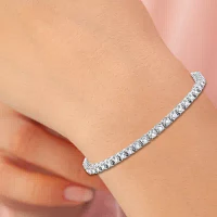 2 CT. T.W. Lab Grown Diamond Sterling Silver 7.5 Inch Tennis Bracelet