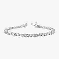 2 CT. T.W. Lab Grown Diamond Sterling Silver 7.5 Inch Tennis Bracelet