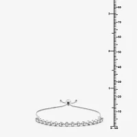 1/ CT. T.W. Lab Grown White Diamond Sterling Silver Bolo Bracelet