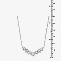 Womens 1/2 CT. T.W. Lab Grown White Diamond Sterling Silver Pendant Necklaces