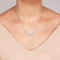 Womens 1/2 CT. T.W. Lab Grown White Diamond Sterling Silver Pendant Necklaces