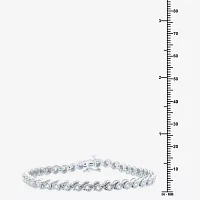 1 CT. T.W. Lab Grown White Diamond Sterling Silver 7.5 Inch Tennis Bracelet