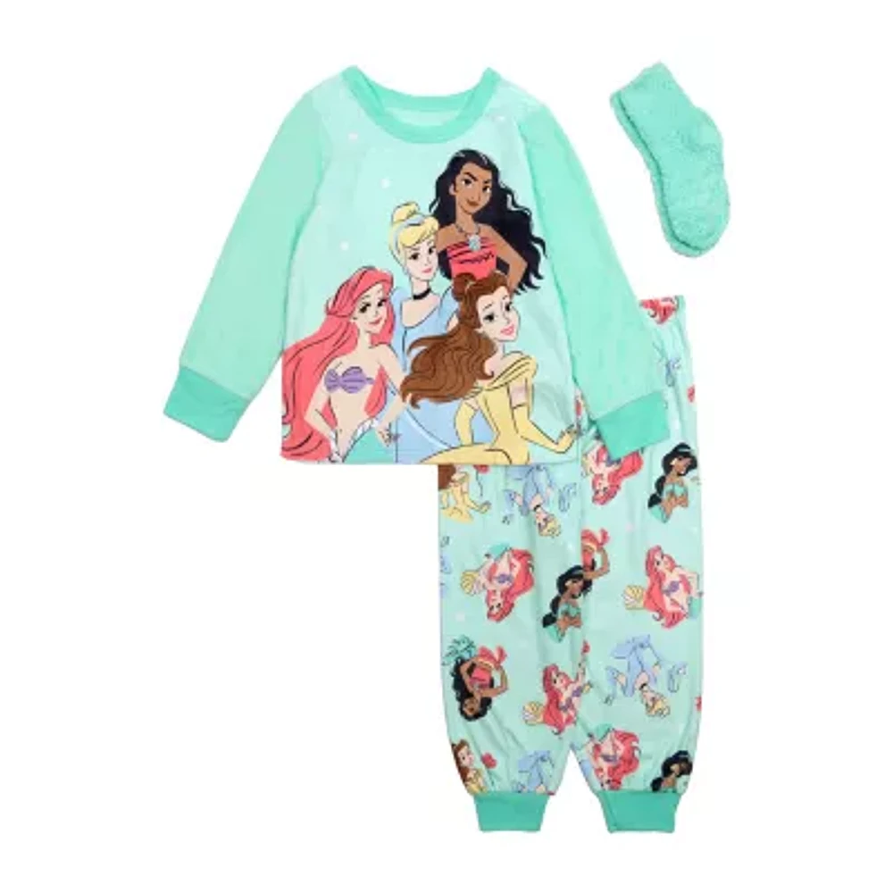 Toddler Girls 3-pc. Princess Pajama Set