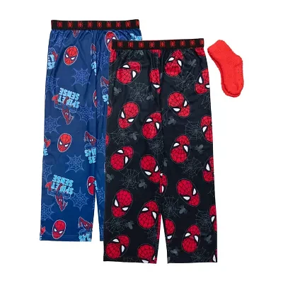 Little & Big Boys 3-pc. Spiderman Pajama Pants With Socks