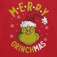 Little & Big Boys Crew Neck Short Sleeve Grinch Graphic T-Shirt