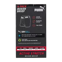 PUMA Mens 4 Pack Boxer Briefs