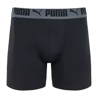 PUMA Mens 4 Pack Boxer Briefs