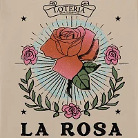 Mens Short Sleeve La Rosa Loteria Graphic T-Shirt