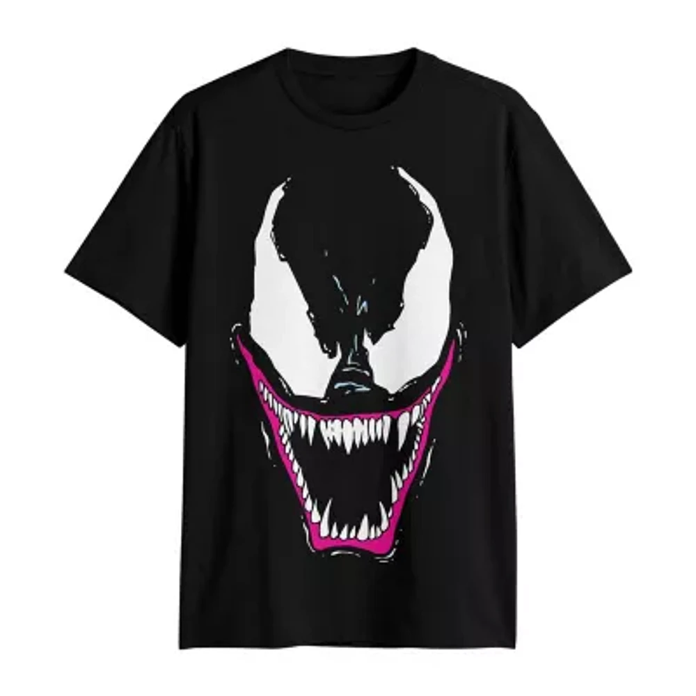 Mens Short Sleeve Venom Graphic T-Shirt