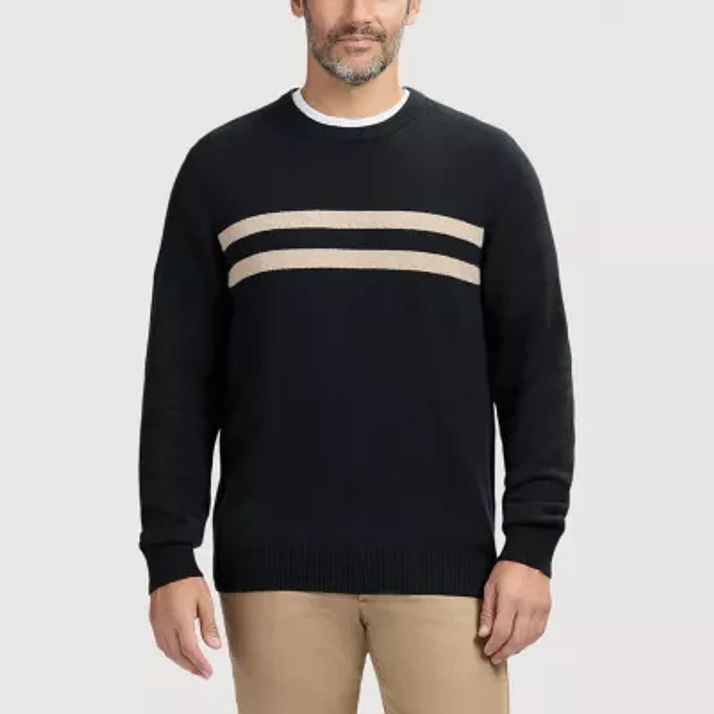 IZOD Striped Mens Crew Neck Long Sleeve Pullover Sweater