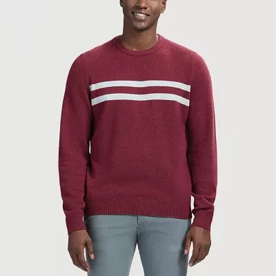 IZOD Striped Mens Crew Neck Long Sleeve Pullover Sweater
