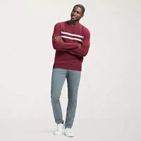 IZOD Striped Mens Crew Neck Long Sleeve Pullover Sweater