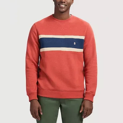 IZOD Advantage Performance Stripe Mens Crew Neck Long Sleeve Sweatshirt