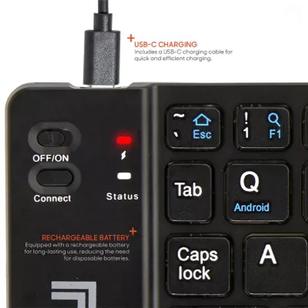 Sharper Image Wireless Folding Computer Keyboard