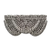 Queen Street Blythe Silver Rod Pocket Waterfall Valance