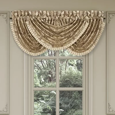 Queen Street Grandville Rod Pocket Waterfall Valances