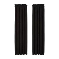 Queen Street Lavinia Room Darkening Rod Pocket Set of 2 Curtain Panel