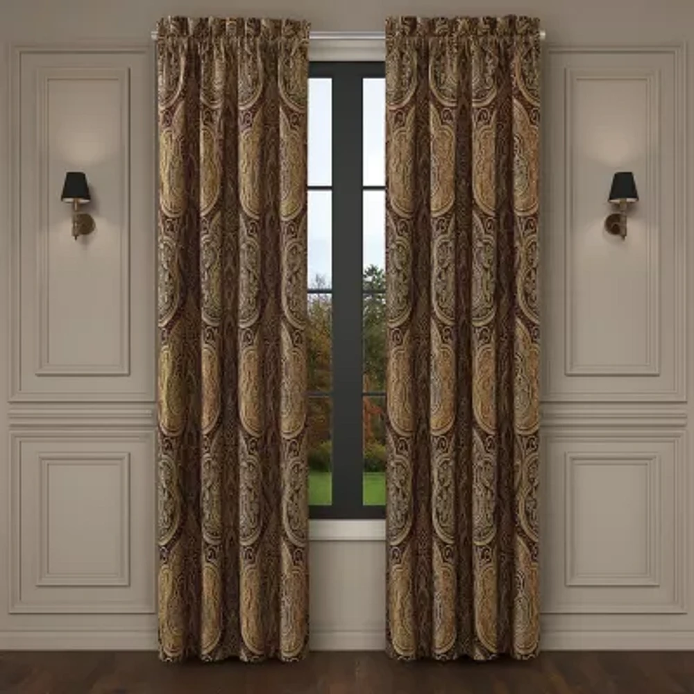 Queen Street Cedar Park Room Darkening Rod Pocket Set of 2 Curtain Panel