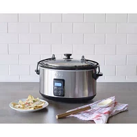 Cooks 5-Quart Programmable Latch and Travel Slow Cooker