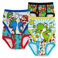 Little Boys 5 Pack Super Mario Briefs