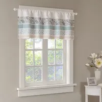 Madison Park Vanessa 50"W X 18"L Rod Pocket Tailored Valance