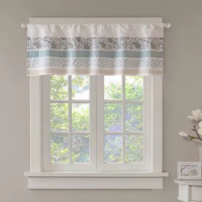 Madison Park Vanessa 50"W X 18"L Rod Pocket Tailored Valances