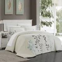 Chic Home Kaylee 3-pc. Embroidered Duvet Cover Set