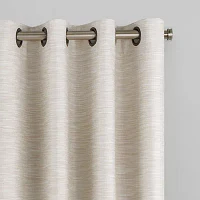 Eclipse Warren Grommet Top Energy Saving 100% Blackout Single Curtain Panels