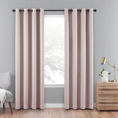 Eclipse Cara 100% Blackout Grommet Top Single Curtain Panel