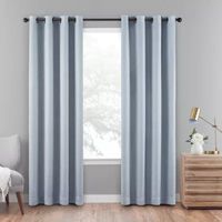 Eclipse Cara Grommet Top 100% Blackout Single Curtain Panel