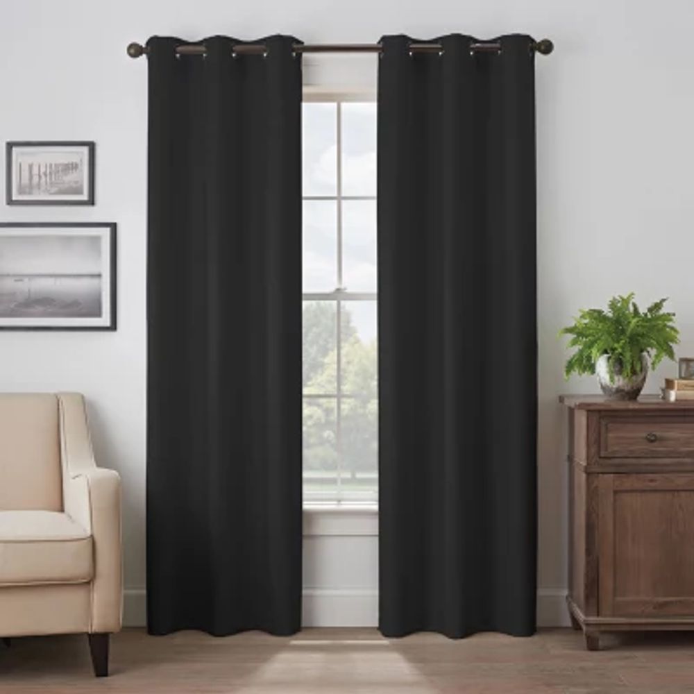 Eclipse Martina 100% Blackout Grommet Top Single Curtain Panel