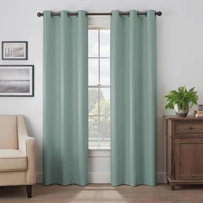 Eclipse Martina Grommet Top 100% Blackout Single Curtain Panel