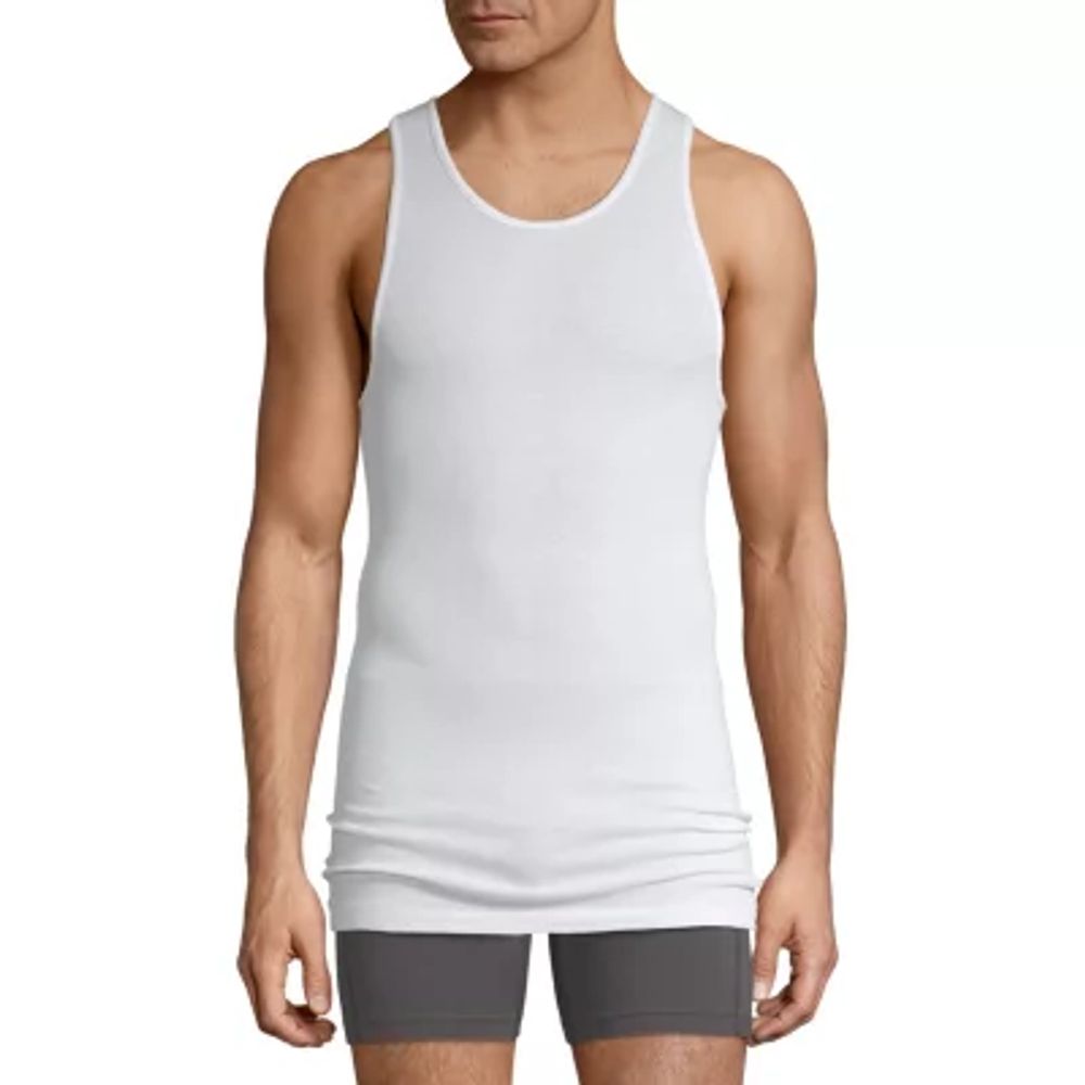 Stafford Ultra Soft Mens Tall 4 Pack Tank