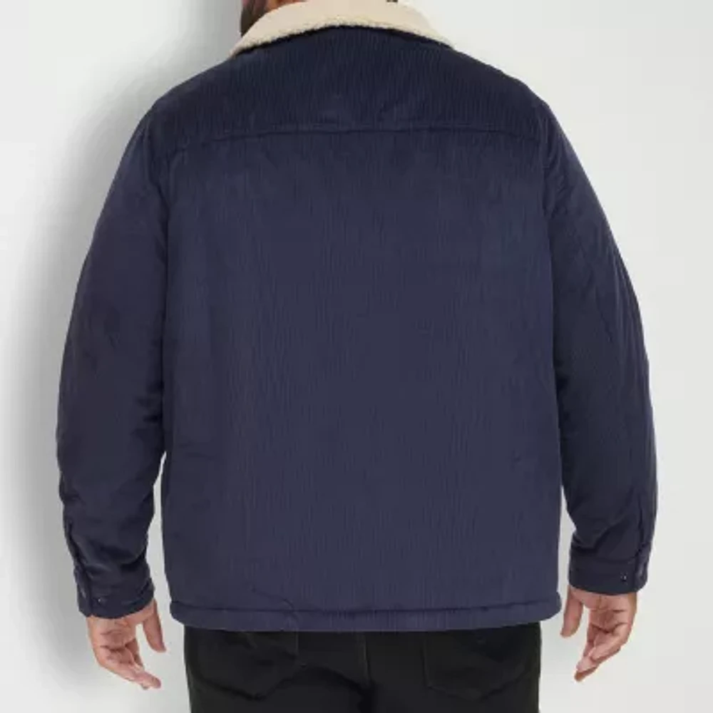 Levi's Corduroy Mens Big and Tall Sherpa Lined Midweight Trucker Jacket