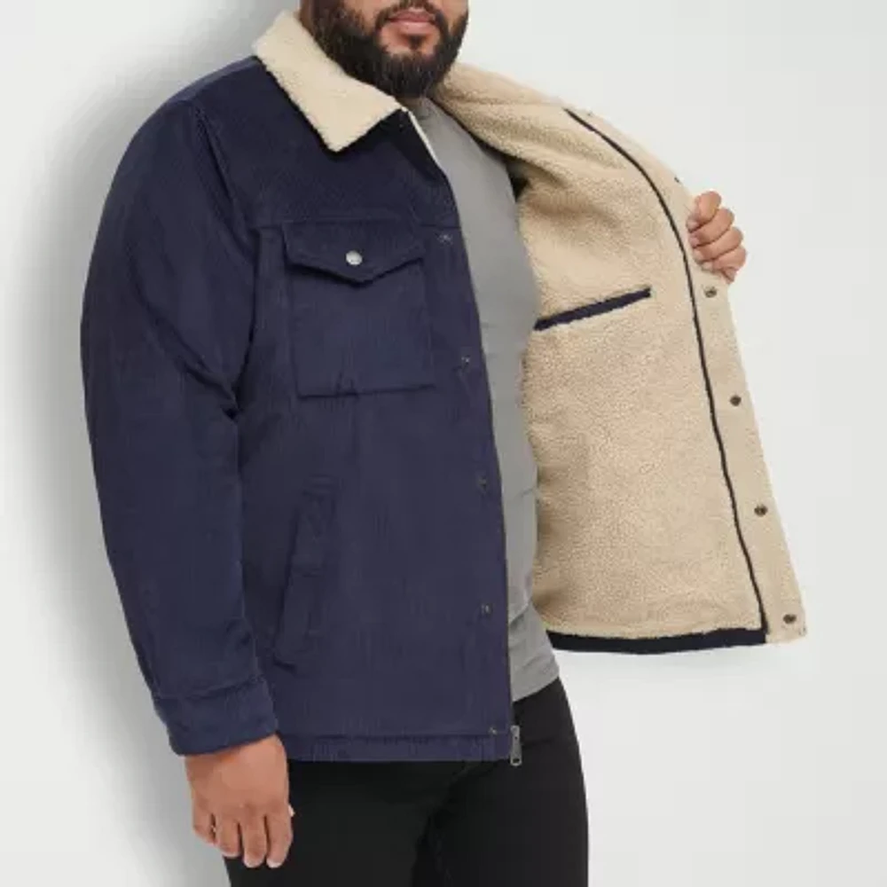 Levi's Corduroy Mens Big and Tall Sherpa Lined Midweight Trucker Jacket