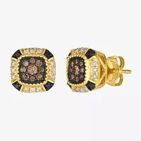 Le Vian® Earrings featuring 1/5 CT. Chocolate Diamonds® 1/6 CT. Nude Diamonds™ 1/20 CT. Blackberry Diamonds®set in 14K Honey Gold™