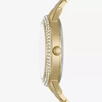 Relic By Fossil Womens Gold Tone Bracelet Watch Zr97011