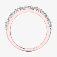 G-H / Si1-Si2) CT. T.W. Lab Grown White Diamond 10K Rose Gold Band