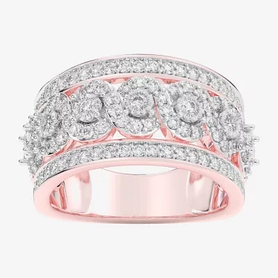 G-H / Si1-Si2) CT. T.W. Lab Grown White Diamond 10K Rose Gold Band