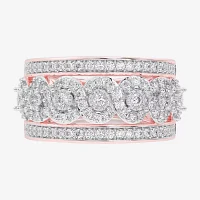 G-H / Si1-Si2) CT. T.W. Lab Grown White Diamond 10K Rose Gold Band