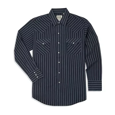 Ely Cattleman Stripe Mens Long Sleeve Western Shirt