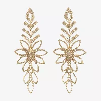 Bijoux Bar Gold Tone Crystal Drop Earrings