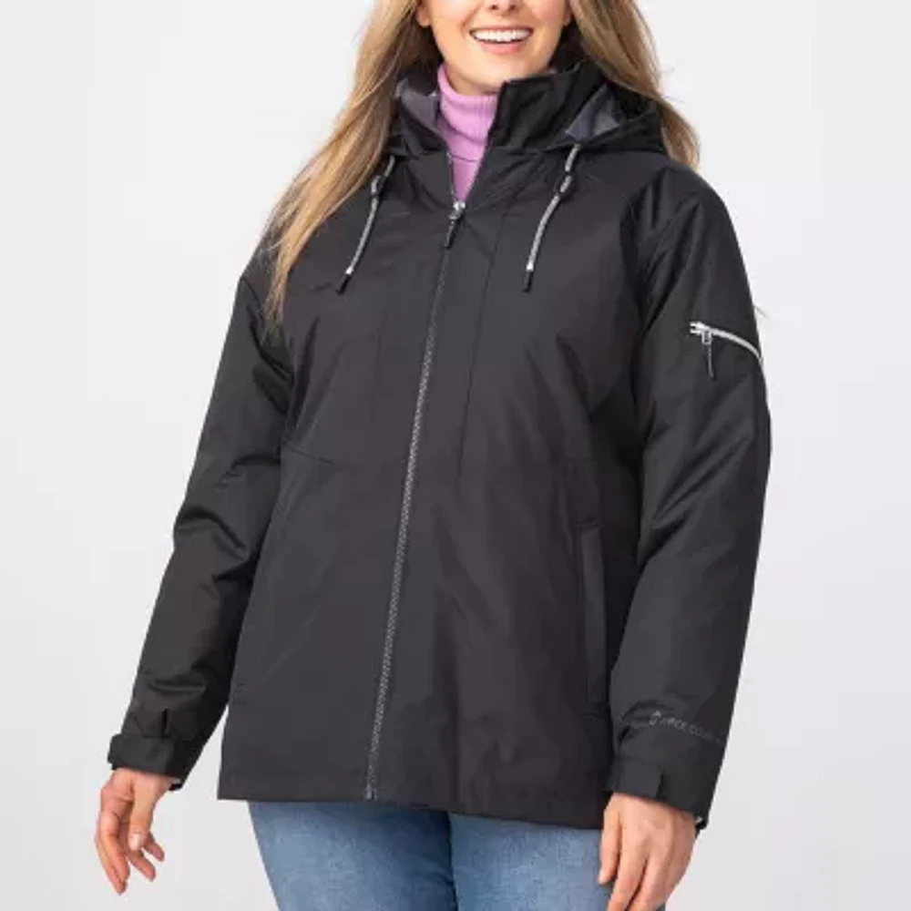 Free Country Womens Plus Water Resistant Heavyweight Ski System Jacket