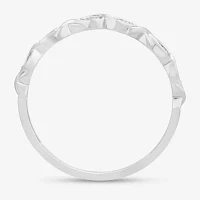 I / Si2) Diamond Accent Lab Grown White 10K Gold Wedding Band