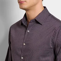 Van Heusen Mens Long Sleeve Camp Shirt