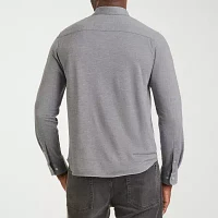 Van Heusen Mens Long Sleeve Performance Knit Shirt