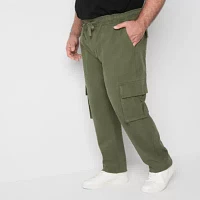 mutual weave Mens Big and Tall Relaxed Fit Cargo Pants