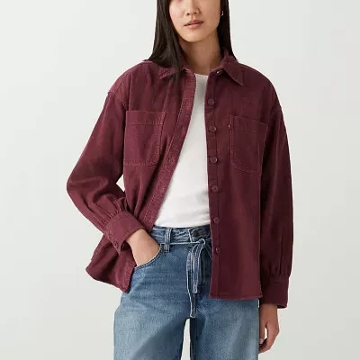 Levi's Orion Corduroy Overshirt Womens Long Sleeve Regular Fit Button-Down Shirt